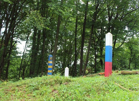 Linia Arpada przy granicy słowacko-ukraińskiej w Uliczu